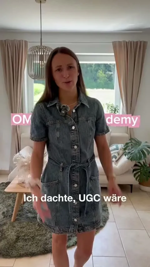 Angestellte erzählt im Video, wie sie neben dem Nine-to-five mit UGC startet und ihr Marketingwissen nutzt